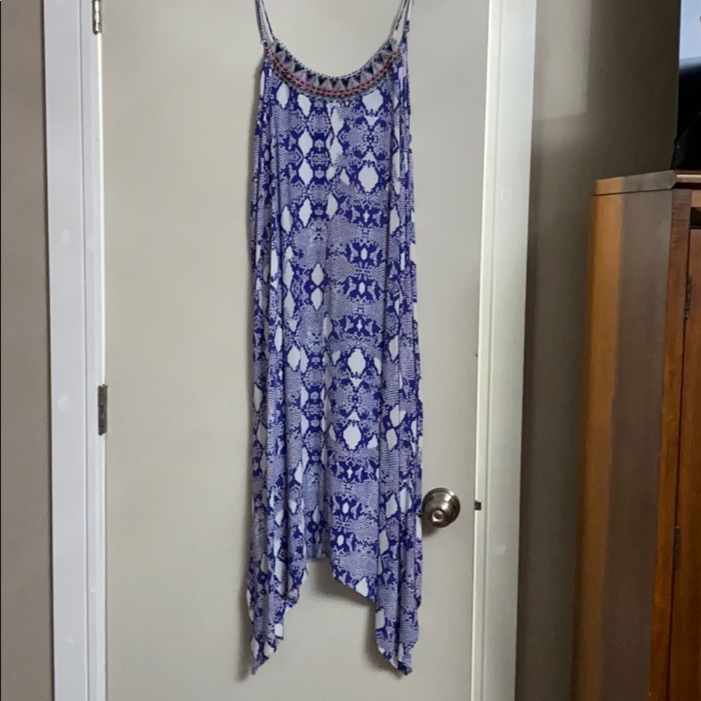 Purple snake skin dress